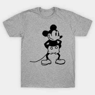 Cute Mouse in Steamboat Willie T-Shirt